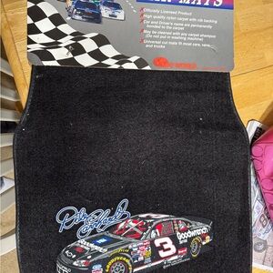 NASCAR Black Car Floor Mat